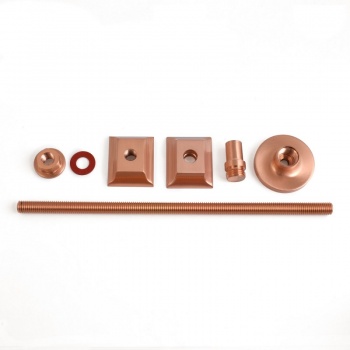 Cast Iron Radiator Luxury Wall Stay Bracket - Brushed Copper